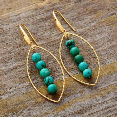 Branches In Bloom Turquoise Earrings-Your Soul Place